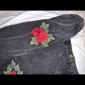 men’s black jean jacket